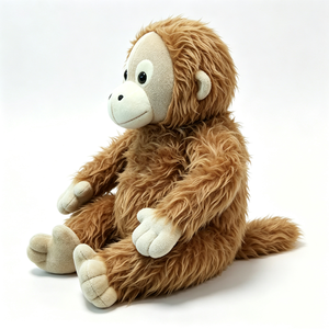 Peluche único de orangután, peluche de orangután, juguete de peluche de mono, peluche de orangután, peluche de animal de la selva - Product Image 5
