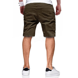 Pantalones cortos de punto de peso pesado de algodón de último estilo para hombre con cordones pantalones cortos sueltos con múltiples bolsillos para hombre - Product Image 2