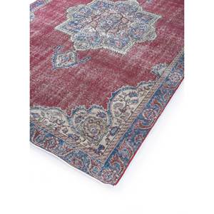 Alfombra de Lana Anudada a Mano de Gran Tamaño, Diseño de Medallón Rojo y Naranja, para Sala de Estar, Pasillo Rectangular, Modelo Pae-2413 - Product Image 2