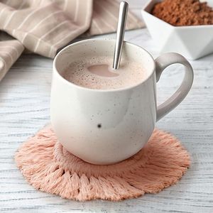 Handicrafts Design Cotton Rope <b>Table</b> <b>Coaster</b> Best for Parties and Other Functions Tableware Decorative Beast Design <b>Coaster</b> - Product Image 2