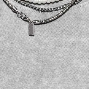 เสื้อยืดผ้าฝ้ายโอเวอร์ไซส์ผ้าซักสำหรับผู้ชายเสื้อถักนิตติ้งแนววินเทจออกแบบได้ตามต้องการสำหรับฤดูร้อน - Product Image 5