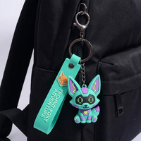 Porte-clés en PVC personnalisé, dessin animé 2D 3D, fabrication en gros