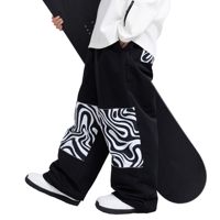 Pantalon de ski ample pour homme, pantalon à taille élastique, pantalon décontracté uni, lin fin, pantalon ample tendance pour homme, pantalon de rue tendance, hip-hop, hipster
