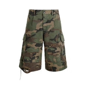 Pantalones Cortos de Nailon Desgastados de Diseñador para Hombre, Talla Grande Premium, Estilo Hip Hop Vintage de Alta Calidad - Product Image 5