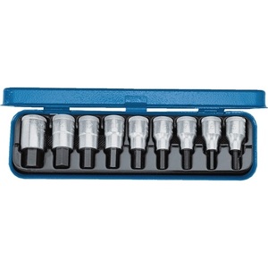 9-Piece GEDORE Socket Wrench <b>Set</b> 1/2"-3/16"-5/8" Internal Hex Drive <b>Tool</b> <b>Set</b> - Product Image 1