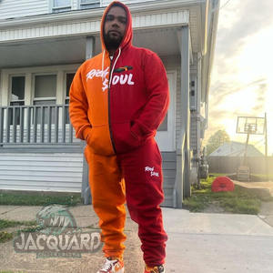 Conjunto Deportivo Unisex XXL Reversible de Forro Polar Ecológico, con Logotipo Personalizado, Pantalones de Entrenamiento Transpirables, Traje Deportivo de Invierno sin Costuras - Product Image 1