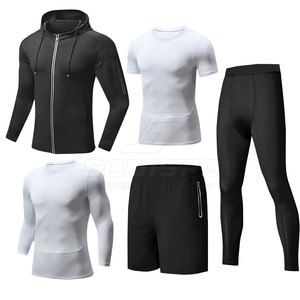Traje de Compresión Unisex con Logotipo Personalizado al por Mayor 2025, Traje de Compresión Deportivo de Alta Calidad, Transpirable, de Spandex/Poliéster, de Cuerpo Entero - Product Image 1