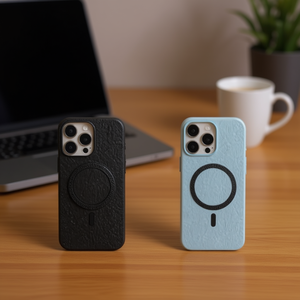 Funda de Cuero con Anillo Magnético para iPhone 15 Pro, Protección Contra Caídas, Funda para Teléfono Móvil - Product Image 3