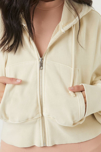 Haute qualité surdimensionné polaire à capuche brodé fermeture éclair pour les femmes soie coton hiver longs vêtements automne à capuche col avant - Product Image 4