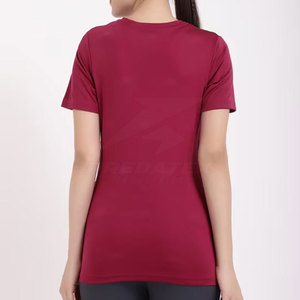 Camiseta de Verano para Mujer, Moderna, Ecológica, 100% Algodón, de Secado Rápido, Transpirable, al por Mayor, Corte Regular, Manga Corta, para Uso Diario - Product Image 2