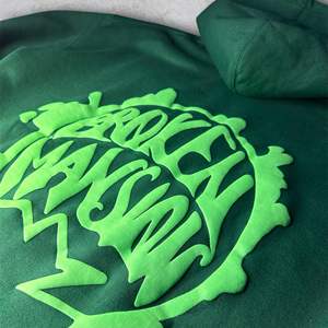 Sweats à capuche pull surdimensionnés pour hommes 100% coton de haute qualité Logo personnalisé pour l'hiver pour les sweats en gros à imprimé bouffant - Product Image 3