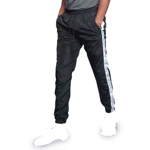 กางเกงลำลองเอวสูงทรงหลวมสำหรับผู้ชายกางเกงกันลมผ้าใบโอเวอร์ไซส์ - Product Image 1
