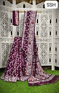 Exclusivo Saree de Boda Ligero de Algodón y Seda Jamdani con Motivo Karat, Diseño BP Dhakai, Blusa Ecológica de Secado Rápido y Antibacteriana - Product Image 5