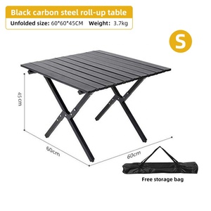 Tùy Chỉnh Di Động Ngoài Trời Thép Carbon Gấp Cắm Trại Bảng Bền Dã Ngoại Bàn Với Thiết Kế Hiện Đại Đồ Nội Thất Ngoài Trời - Product Image 2
