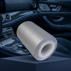 Vinilo para Automóviles de Fibra de Carbono 3D de PVC, con Múltiples Opciones de Color, con Características Antiarañazos para la Protección de la Carrocería - Product Image 1