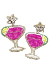 Pendientes de declaración con estilo hechos a mano de lujo 'You Are Star' Diseño colgante con cuentas con pendientes de gota bordados - Product Image 2