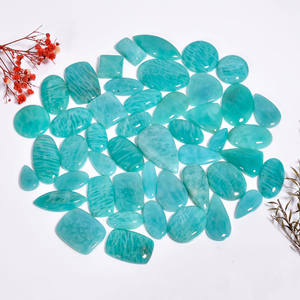Hermosa amazonita natural piedra preciosa suelta al por mayor mezcla forma natural cabujón amazonita piedra preciosa suelta para la fabricación de joyas - Product Image 3