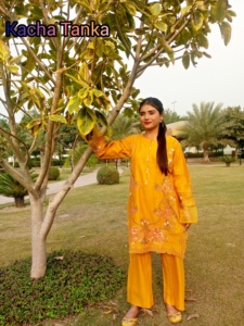 Trajes de algodón de exportación paquistaní Shalwar Kameez de alta calidad para damas ropa de talla grande bordada - Product Image 4