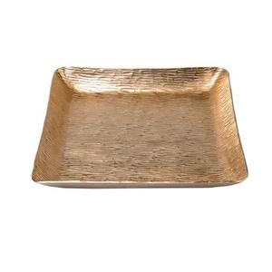 Plateau de service en aluminium au design martelé avec la meilleure qualité pour la maison plateau de service de nourriture de forme carrée pour restaurant et hôtel - Product Image 3