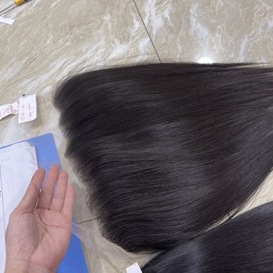 Cheveux humains vierges du Vietnam non transformés-Couleur naturelle droite 13x6 HD Lace Frontal pour femmes noires - Product Image 2