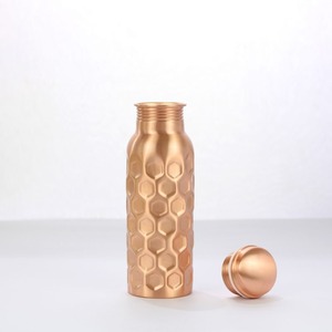 Eco-Friendly New Design Metal <b>Copper</b> Water <b>Bottle</b> with Lid Multipurpose for Home <b>Drinking</b> Water - Product Image 6