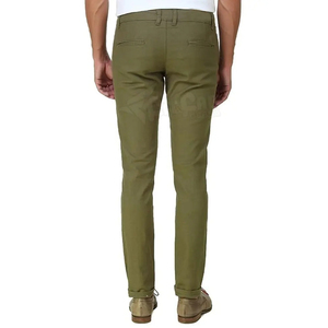 Pantalones Chinos Gabardina de Algodón Elástico Largo para Hombre, de Alta Calidad, Personalizados, OEM, al por Mayor - Product Image 4
