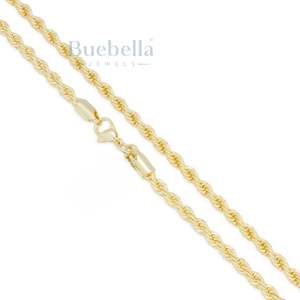 Gran oferta 925 Plata 14K chapado en oro 3mm Moissanite cuerda cadena gargantilla conjunto para hombres collares Premium - Product Image 3