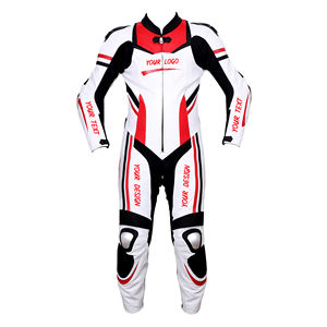 Combinaison de course en cuir pour moto, personnalisée en gros, coupe-vent, imperméable, ignifuge, respirante, unisexe, vêtements de sport pour adultes - Product Image 6