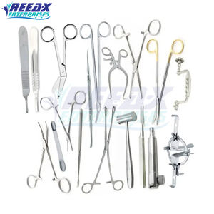 REEAX ENTERPRISES Juego de instrumentos quirúrgicos de uso hospitalario de alta calidad Juego de cirugía básica de 14 - Product Image 4