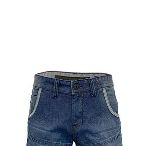 กางเกงขาสั้นผ้าเดนิมผ้าฝ้าย100% ลำลองสำหรับผู้ชายโลโก้แบบกำหนดเอง - Product Image 4