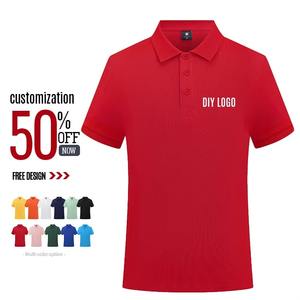 Camisetas de Golf Personalizables de Manga Corta para Hombre, Estampadas, de Algodón Peinado, Tejido Anti-Pilling, Color Sólido, Casual - Product Image 5