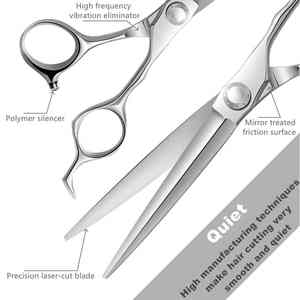 Proveedor de Pakistán 2024, tijeras profesionales de peluquero, nuevo estilo, cuchillas de acero inoxidable hechas a mano con puntas afiladas, precio al por mayor - Product Image 2