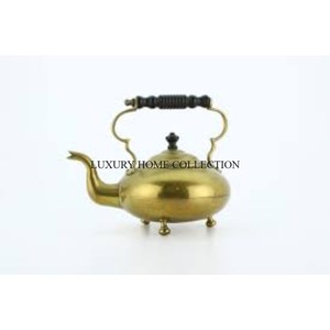 Modern New Look Brass <b>Teapot</b> with a Sleek and Elegant Design Suitable for Upscale Tea Servings and Decor Enthusiasts - Product Image 2