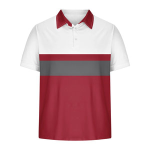 เสื้อยืดโปโลสำหรับผู้ชายเสื้อโปโลแขนสั้นผ้าคอตตอนพิมพ์โลโก้ - Product Image 2