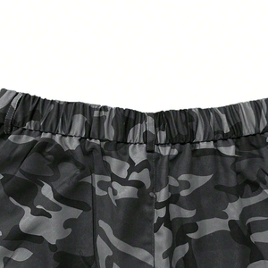 High Quality Men's <b>Camo</b> Cargo <b>Shorts</b> Custom Printed Logo 100% Cotton Breathable Casual Wear Eco-Friendly and Long - Product Image 5