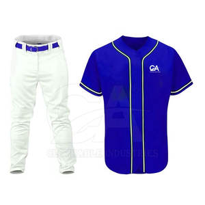 Ensembles de vêtements de sport avec motif imprimé en gros disponible nouveau design uniforme de baseball respirant uniforme classique - Product Image 6
