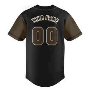 Camisetas de Béisbol para Hombre de Alta Calidad, con Botones, Sublimadas, Antibacterianas, Cuello en V, 100% Poliéster, Corte Corto - Product Image 2