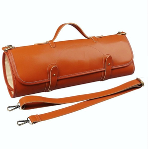 Sac organisateur de couteaux en cuir durable avec options personnalisables pour le rangement sécurisé en cuisine et un transport facile - Product Image 1