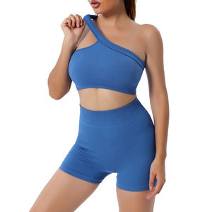 Ensemble de shorts de yoga pour femmes, soutien-gorge de sport, vêtements de gym, haut de course sans couture, ensemble de shorts de yoga pour femmes pour le fitness et les vêtements de sport - Product Image 1