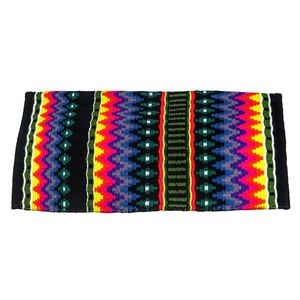 Western Show Horse Saddle Blanket Diseño de Nueva Zelanda Manta de sillín de lana hecha a mano Top Wool Saddle Pad Size - Product Image 1