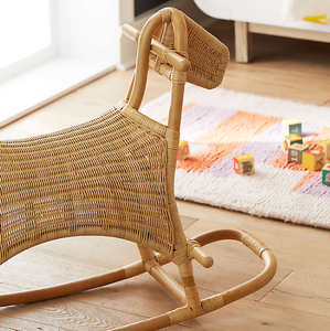 Venta al por mayor de bastón de ratán caballo balancín para bebés niños pequeños parque infantil balancín Pony caballos - Product Image 5