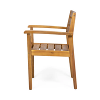 Fauteuil de jardin en bois d'acacia massif, style classique, imperméable, confortable, pour balcon, plage, terrasse
