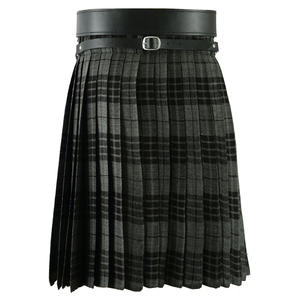 New Design Ladies Knee Length <b>Black</b> Watch Modern Kilt <b>Skirt</b> 20 inch Length Tartan Pleated - Product Image 5