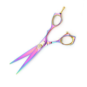 Tijeras profesionales de titanio para estilista, herramientas de hoja afilada para corte de pelo de acero inoxidable para tijeras de salón de barbería - Product Image 1