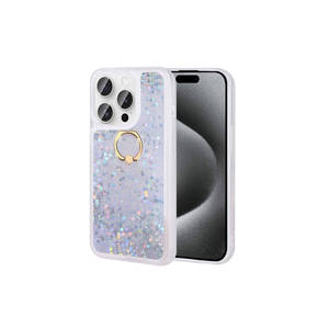 เคสป้องกันซิลิโคนเหลวระดับพรีเมี่ยมรุ่น Asma Milce สำหรับ iPhone 15 Pro ปลอกซิลิโคนนิ่มดีไซน์สีเงินทันสมัย - Product Image 1