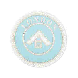 Insigne de broderie brodé à ressort en fil métallique insignes de tablier de régalia maçonnique au meilleur taux - Product Image 3