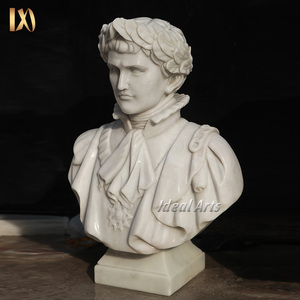 Sculpture <span class=keywords><strong>de</strong></span> <span class=keywords><strong>buste</strong></span> <span class=keywords><strong>de</strong></span> Napoléon en marbre blanc sculpté à la main classique - Product Image 3