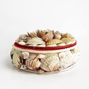 Top Choice regalos recuerdos mini joyería baratija caja océano mar Concha cubiertas cajas para pendientes - Product Image 5