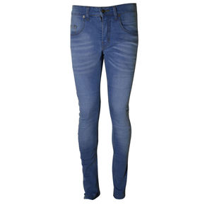 Jean ample vintage délavé en coton pour homme, style streetwear hip-hop, avec logo personnalisé - Product Image 1