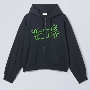 เสื้อฮู้ดดี้โอเวอร์ไซส์ผ้าฝ้าย 100% หนานุ่ม สั่งทำขายส่งสำหรับผู้ชาย ทรงไหล่ตก ใส่ได้ทั้งชายและหญิง ระบายอากาศได้ดี พิมพ์ลายโลโก้ดิจิทัล - Product Image 6
